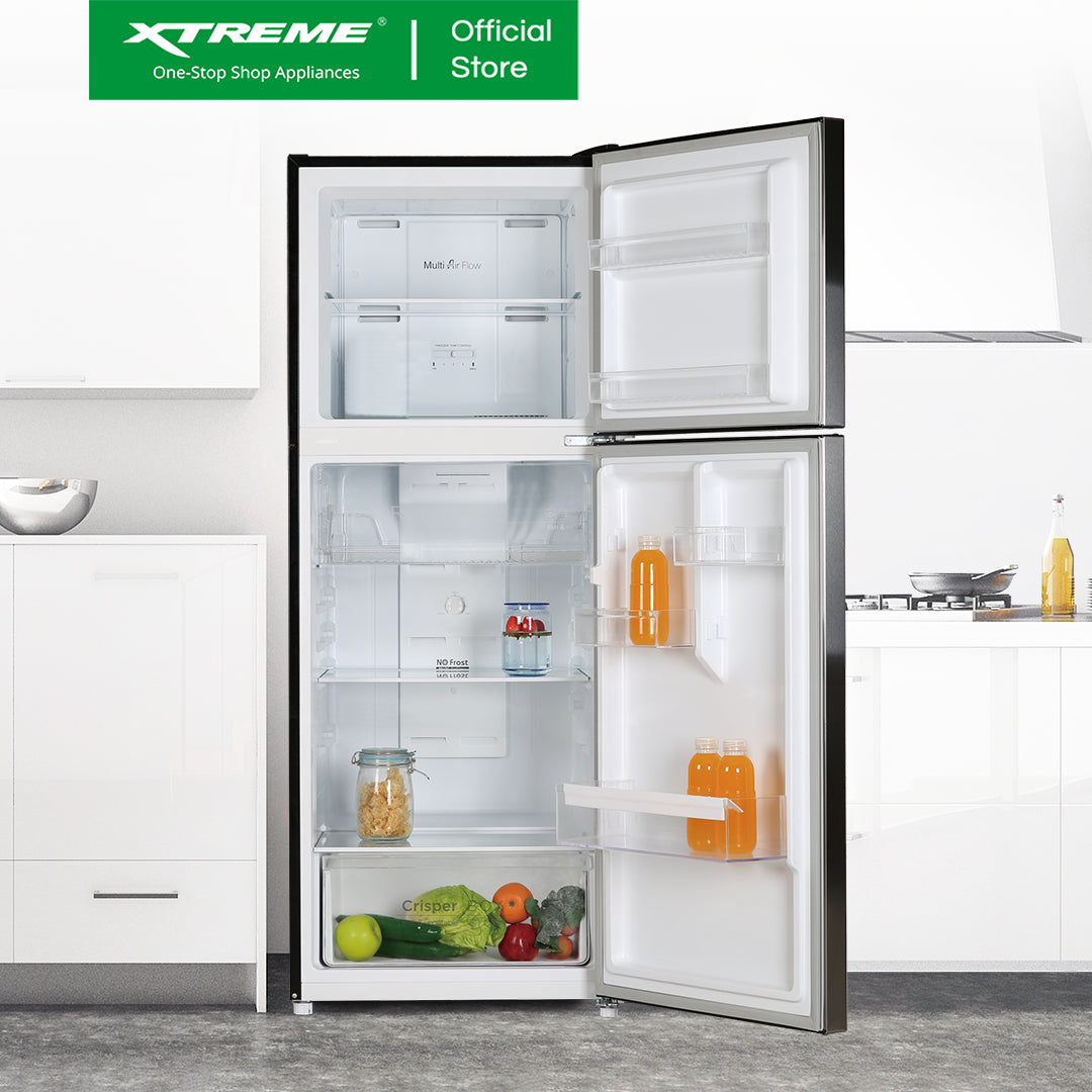 X-SERIES 12 CUFT. Double Door Inverter Refrigerator No Frost (Silver) | XCOOL-DD256NF12IX