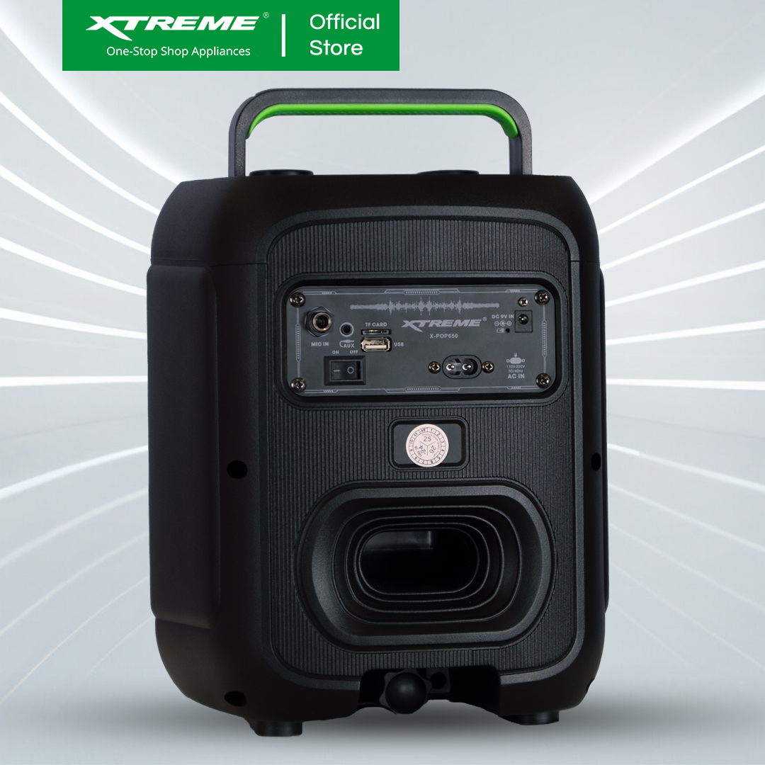 XTREME POP 350W Portable Personal Karaoke Speaker with 2 Wireless Microphone (X-POP650)