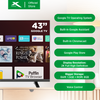 X-SERIES 43 inch Google TV Frameless Wi-Fi Netflix YouTube Google Play w/ Voice Control | MF-4300GOX