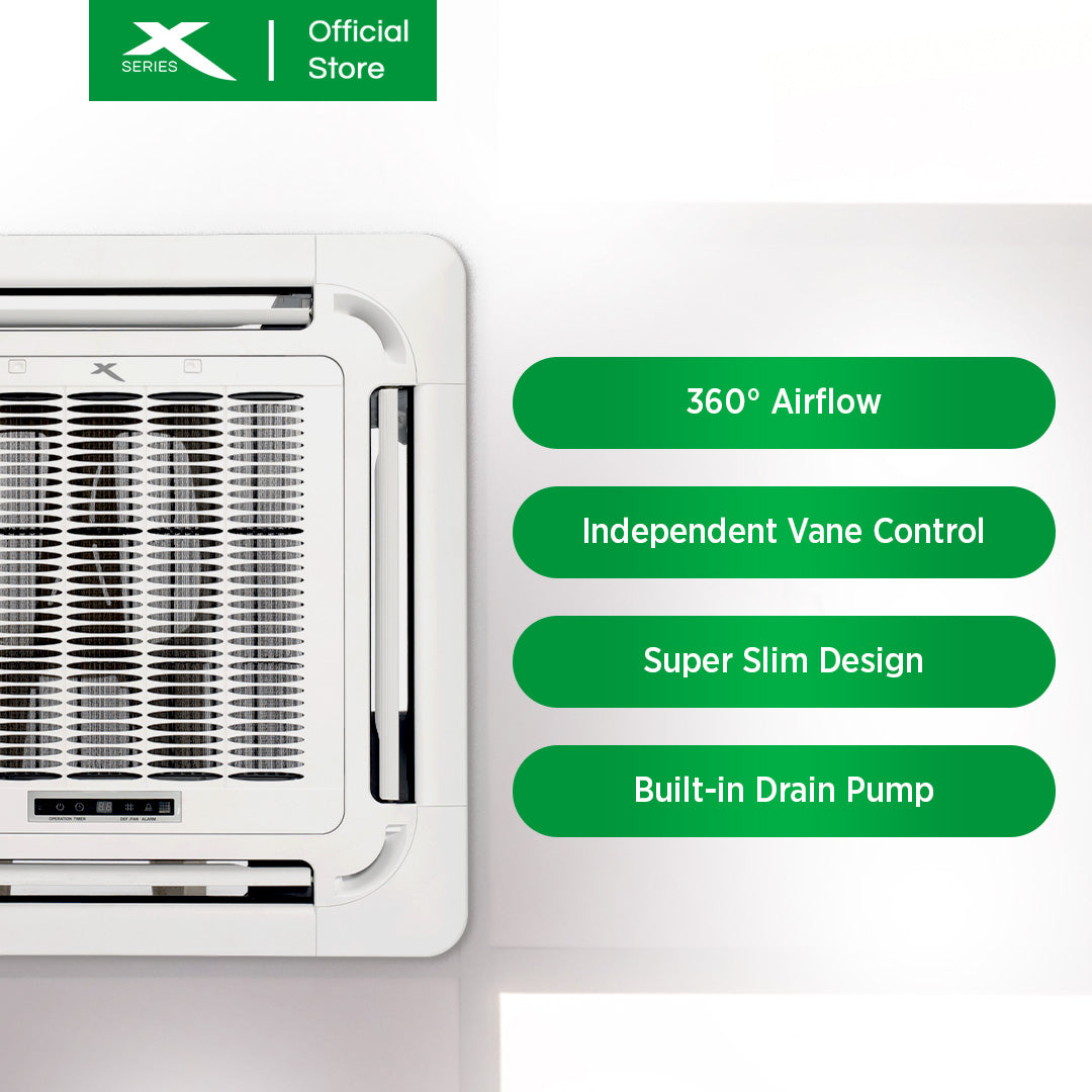 XTREME COOL 5.0T Ceiling Cassette Aircon Energy Efficient | XACC5