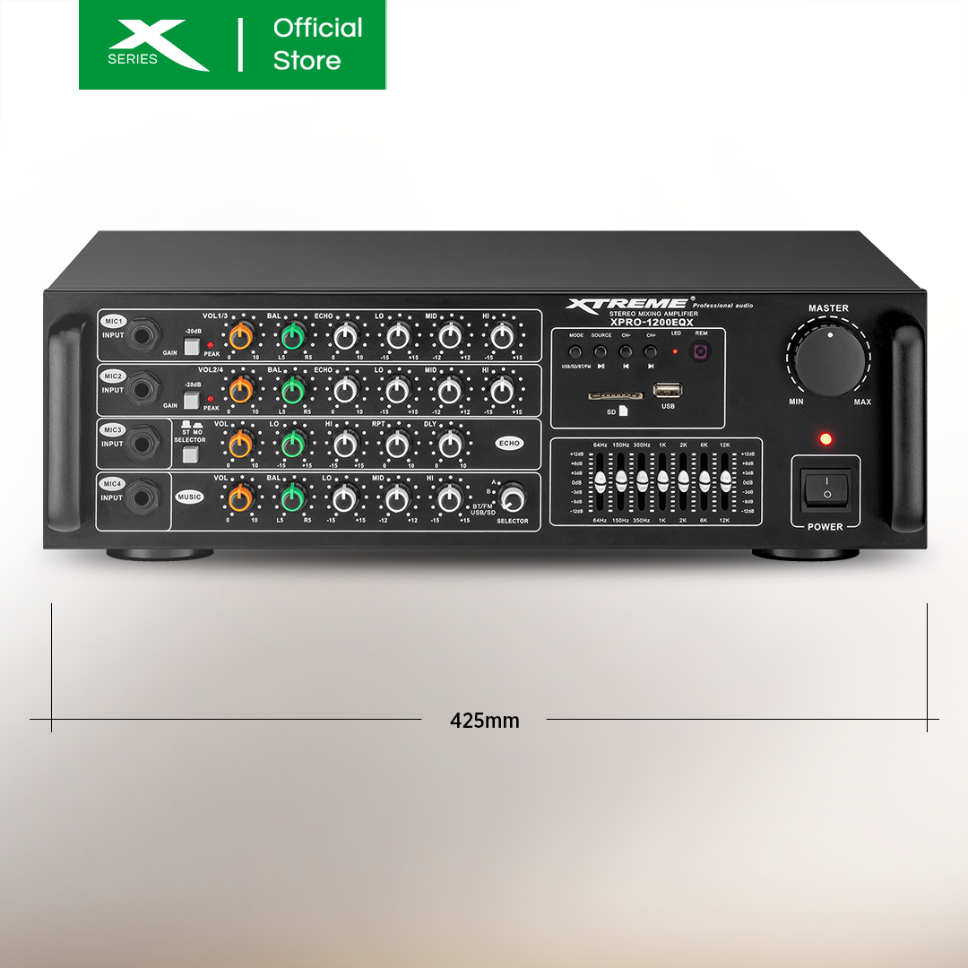 XTREME 1200Wx2 Professional Amplified Equalizer (XPRO-1200EQ)