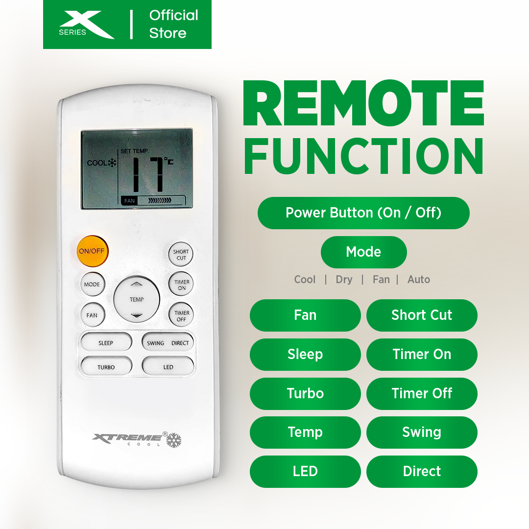 XTREME COOL 1.5HP Inverter Split Type Aircon (XACST15i)