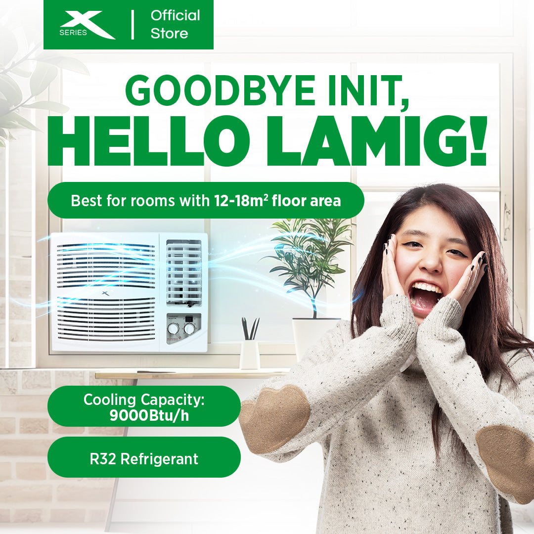 X-SERIES 1HP Inverter Grade Window Type Aircon with Silver Ion Filter | XACWT10X