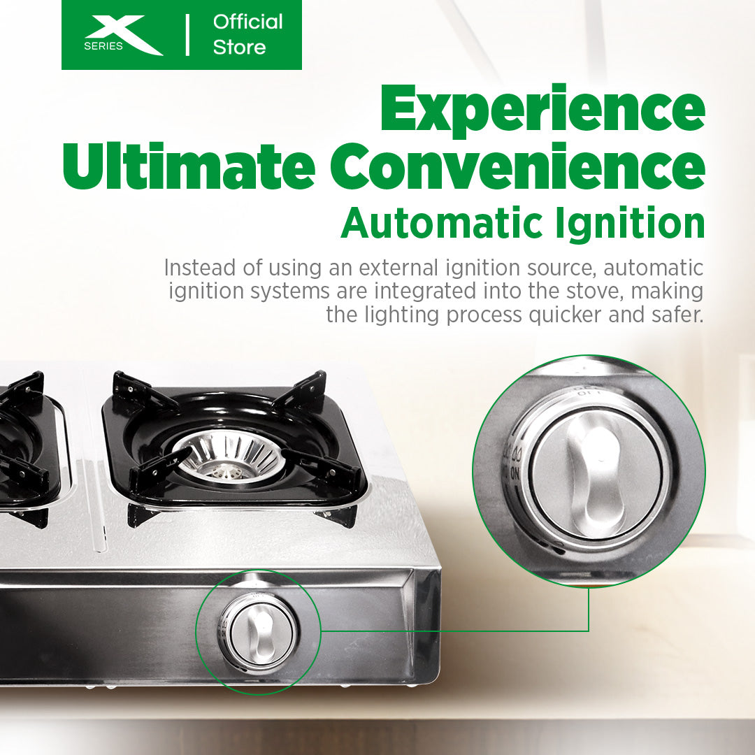 XTREME HOME 3 Burner Gas Stove Save more than 30% of Gas with Automatic Ignition | XGS-3BECO