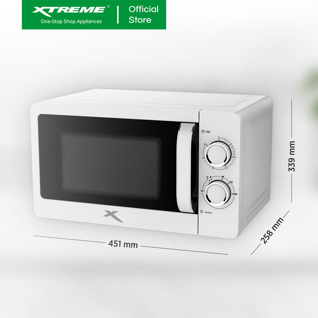 20L X-SERIES Manual Control Microwave Oven (White) | XH-MO20MWHITEX
