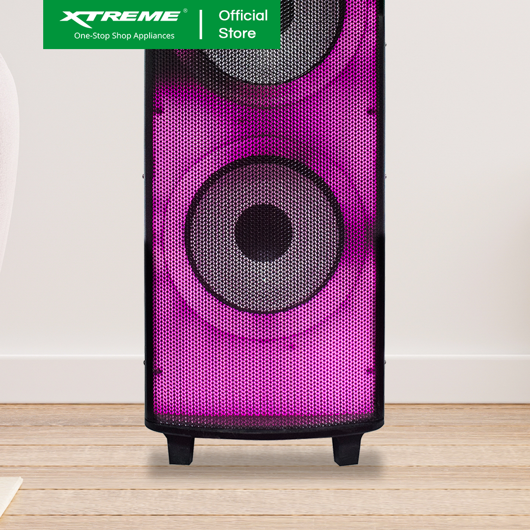 XTREME 450W One Way Portable Speaker System USB Guitar Input FM Radio Mic Input | XBLAST-12DJ