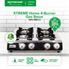 XTREME HOME 4 Burner Gas Stove Save more than 30% of Gas with Automatic Ignition | XGS-4BECO