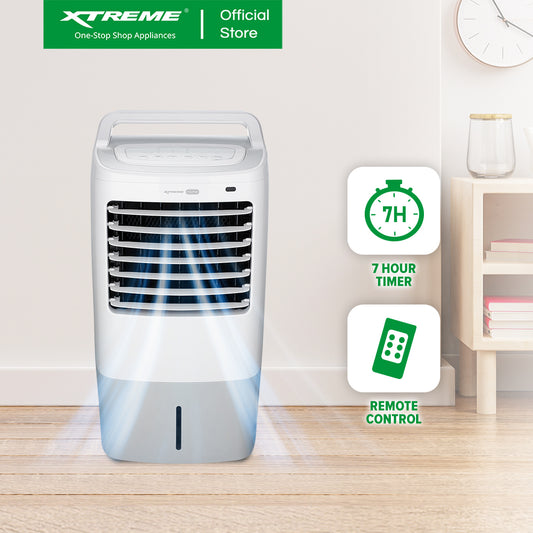 XTREME HOME 10L Portable Air Cooler 7-Hour Timer with Remote Control (White) | XH-PORTABLECOOLER10L