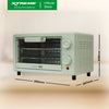 XTREME HOME 10L Oven Toaster with Temperature Control and timer (Green) | XH-OT-10LGREEN