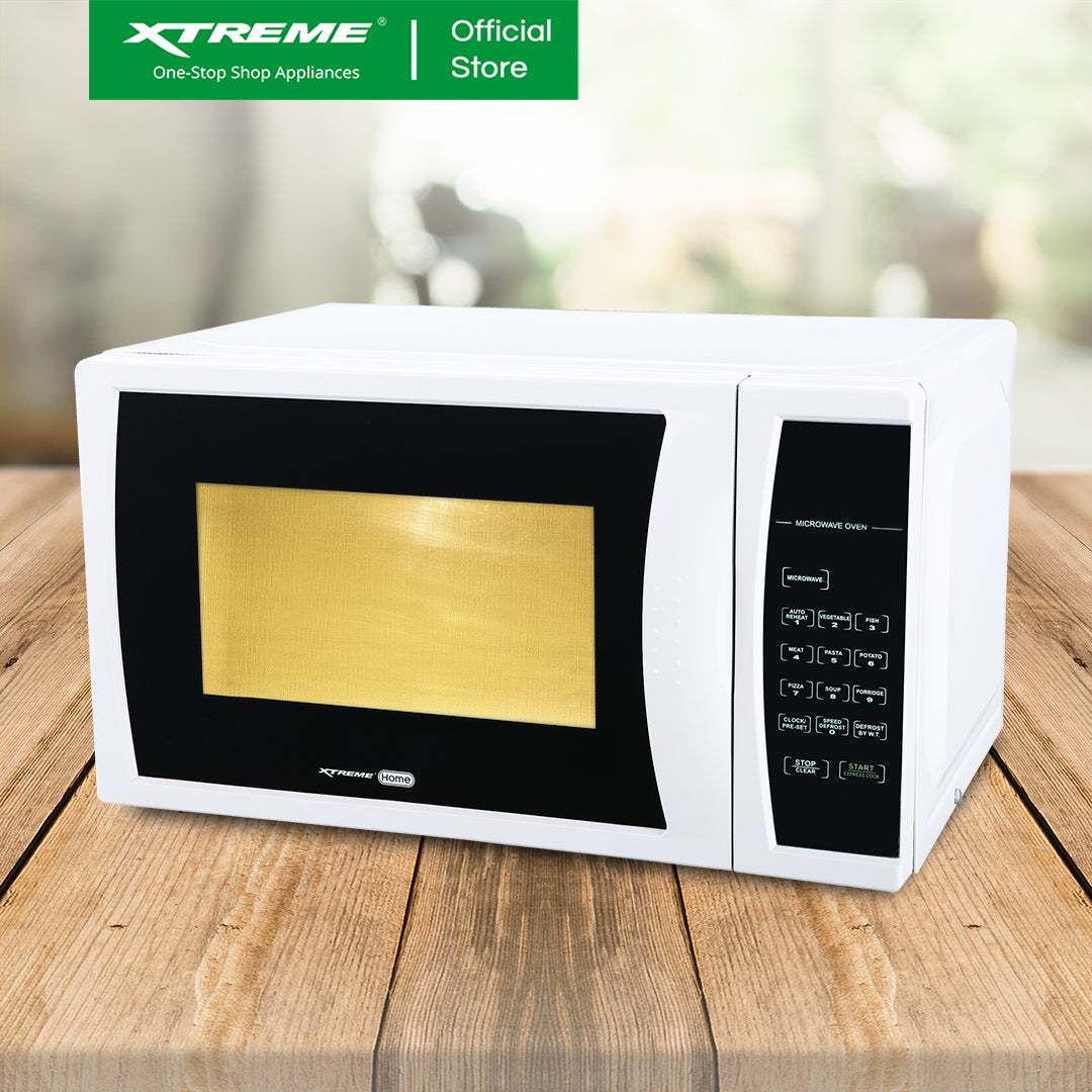 XTREME HOME 20L Digital Control Microwave Oven Defrost Function & 5 Power Levels (White) | XMO-20DS