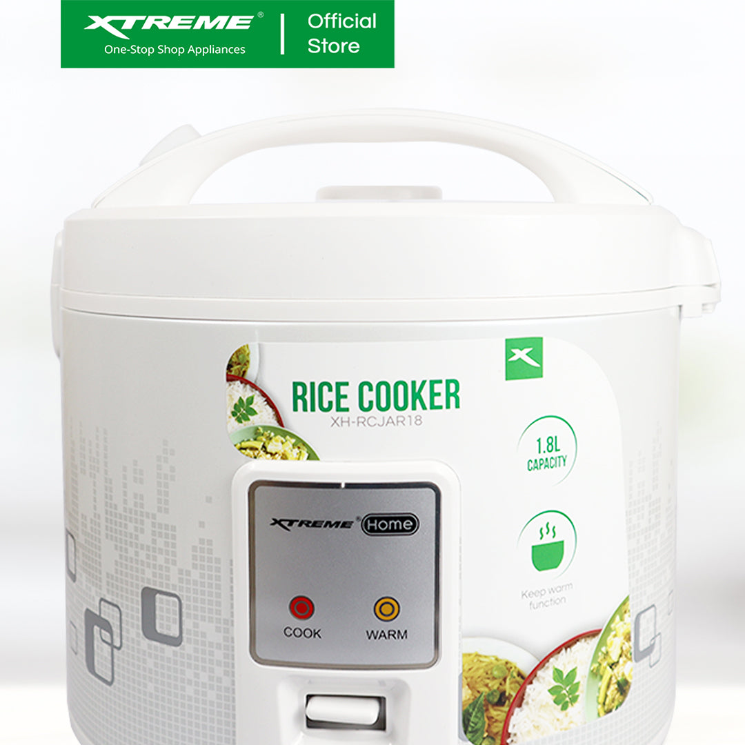 XTREME HOME 1.8L Rice Cooker Jar Non-stick Coating Pot Keep-Warm Function (White) | XH-RCJAR18
