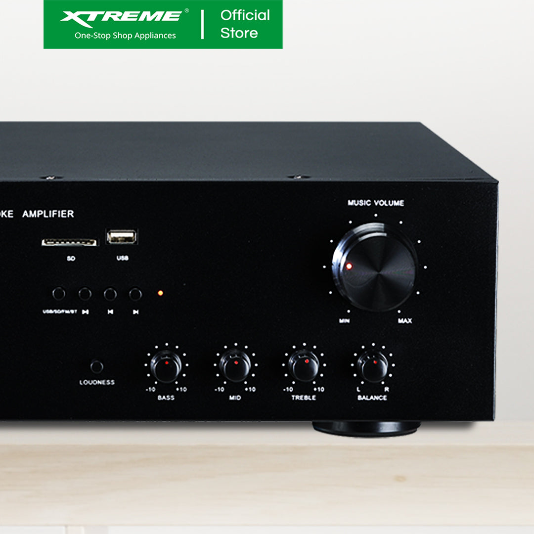 XTREME 500W Amplifier 35kHz-20kHz-FR 8-Rated Impedance 3”x2-Treble 12"-Woofer | XPRO-500