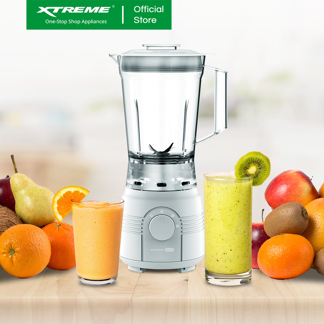 XTREME HOME 1.25L Blender BPA-Free 2 Speed with Pulse Function (White base) | XH-BLGR125