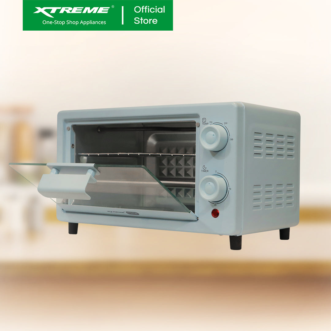 XTREME HOME 10L Oven Toaster with Temperature Control and timer (Blue) | XH-OT-10LBLUE