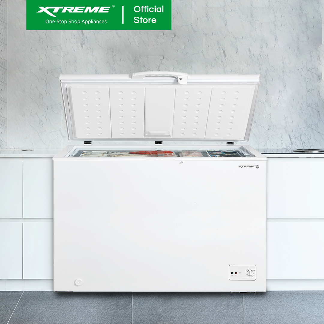 XTREME COOL 7 CUFT. Chest Freezer Manual Defrost with Lock Handle and Light (White) | XCOOL-CF7
