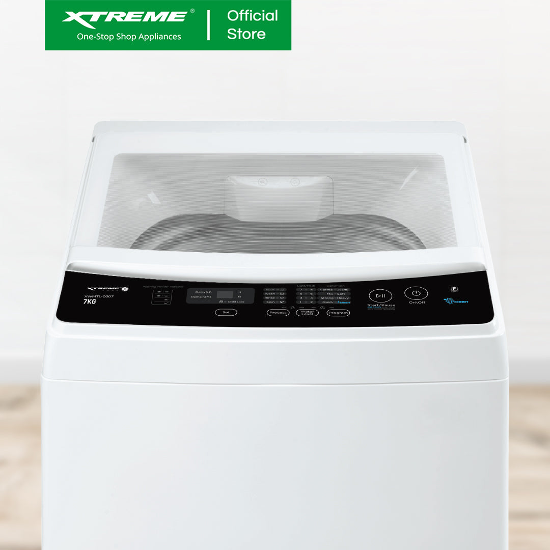 XTREME COOL 7KG Top Load Fully Automatic Washing Machine with Spin Dry (White Cover) | XWMTL-0007W