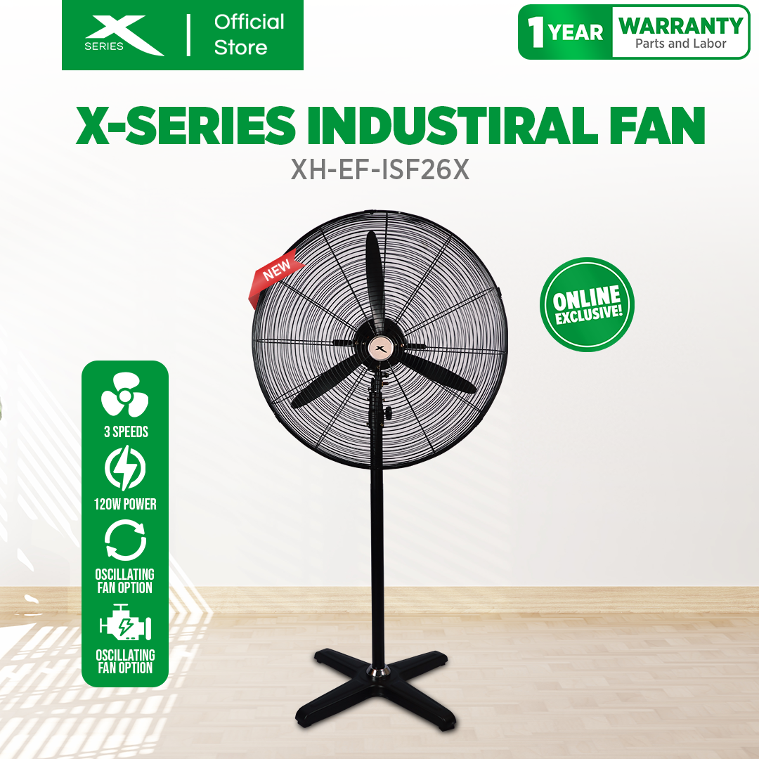 XTREME HOME 26" Industrial Stand Fan (XH-EF-ISF26)