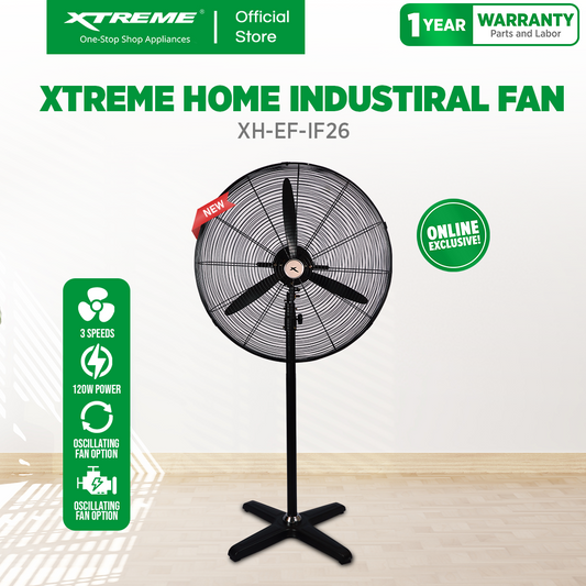 XTREME HOME 26-inch Industrial Stand Fan (XH-EF-ISF26)