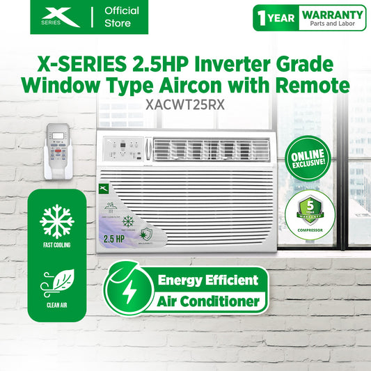 2.5HP XTREME COOL Window type aircon with remote (XACWT25R)