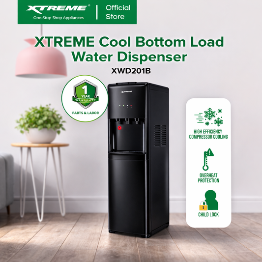 XTREME COOL Bottom Load Water Dispenser [Black] (XWD201B)