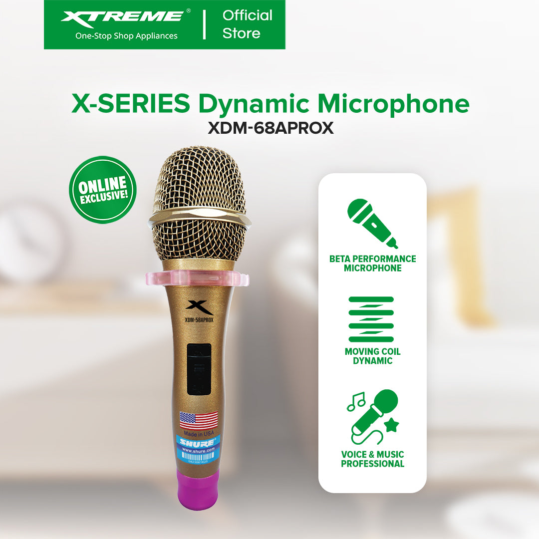 X-SERIES High End Dynamic Microphone w/ 7.5m Mic Cable | XDM-68APROX
