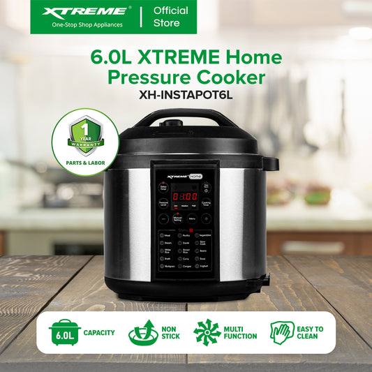XTREME HOME 6L Pressure Cooker Multi-Function Non-stick Easy to Clean | XH-INSTAPOT6L