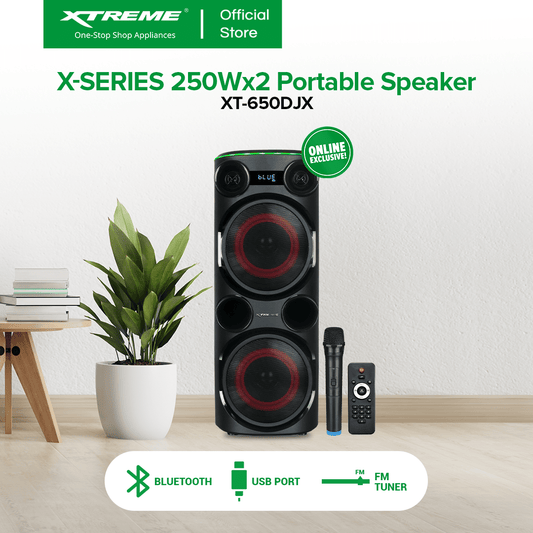X-SERIES 250Wx2 Portable Speaker | XT-650DJX