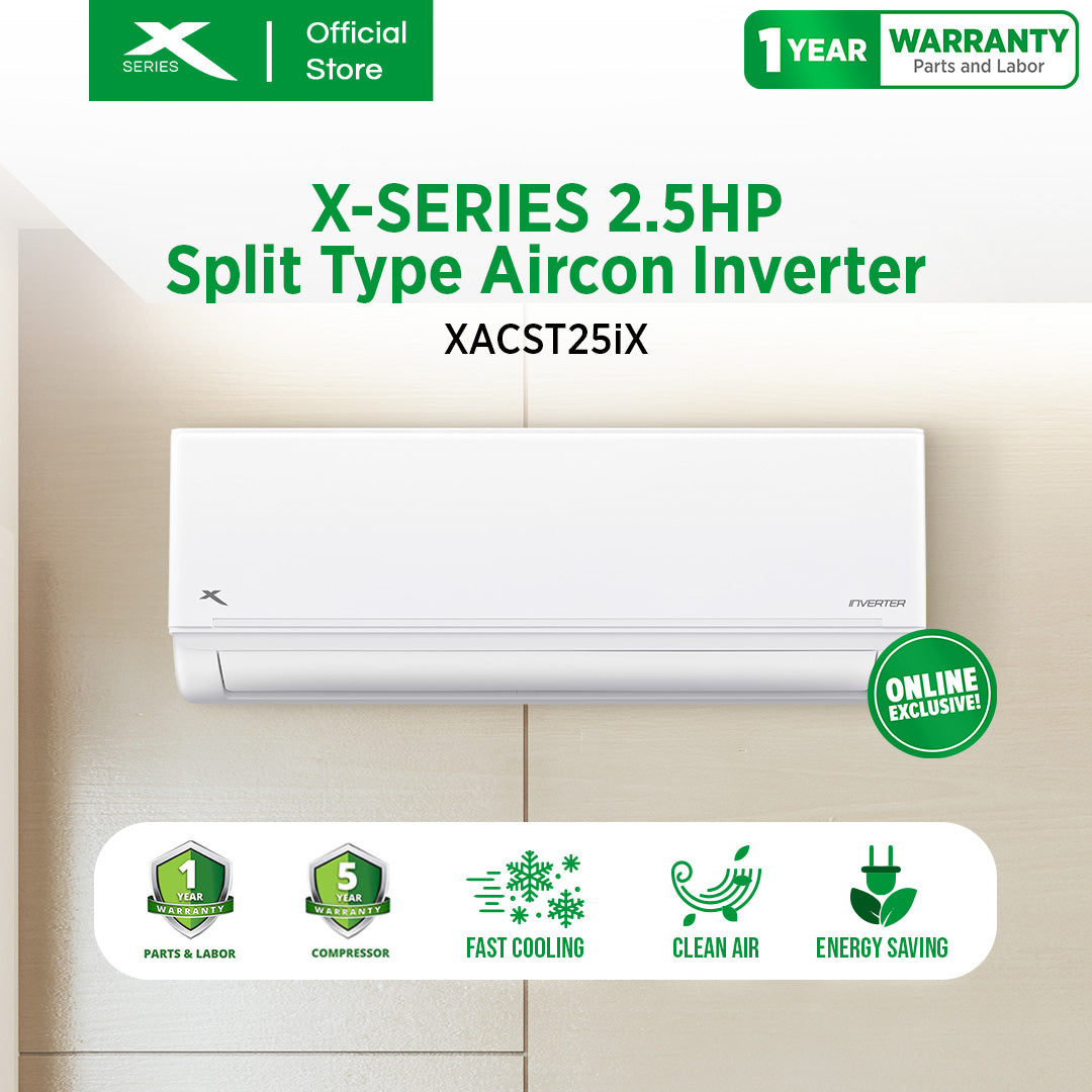 XTREME COOL 2.5HP Inverter Split Type Aircon (XACST25i) – XTREME Appliances