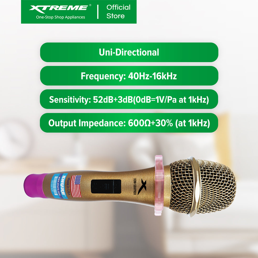 X-SERIES High End Dynamic Microphone w/ 7.5m Mic Cable | XDM-68APROX