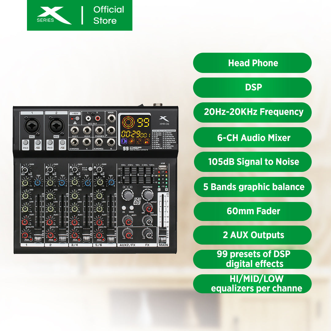 XTREME Professional Audio Mixer (XMR-06)