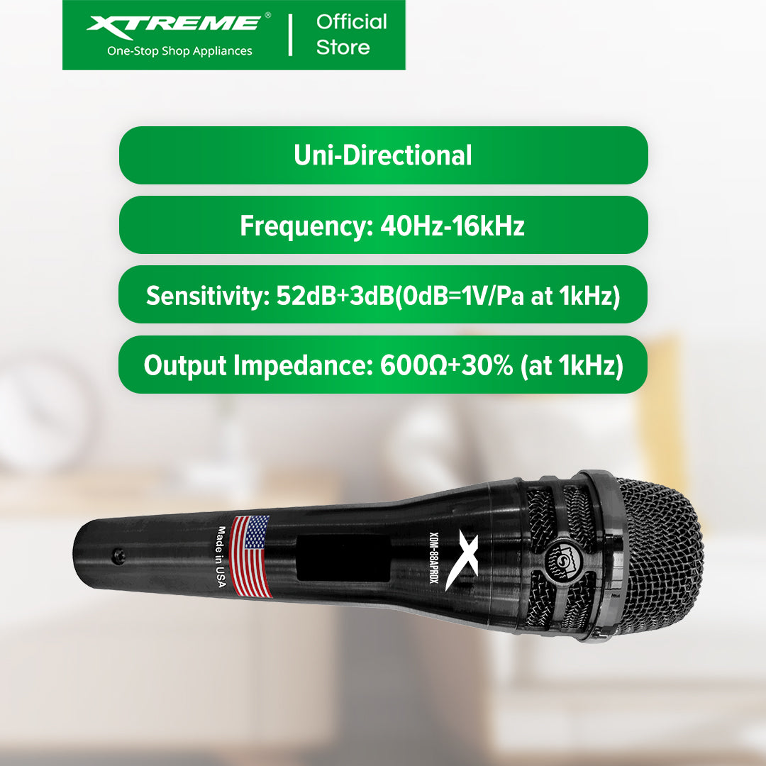X-SERIES High End Dynamic Microphone w/ 7.5m Mic Cable | XDM-88APROX
