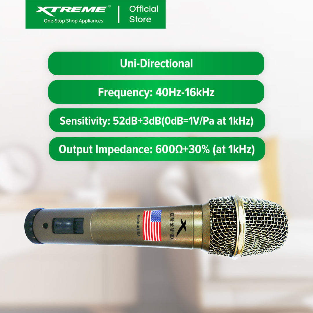 X-SERIES High End Dynamic 7.5M Wired Microphone | XDM-58APROX