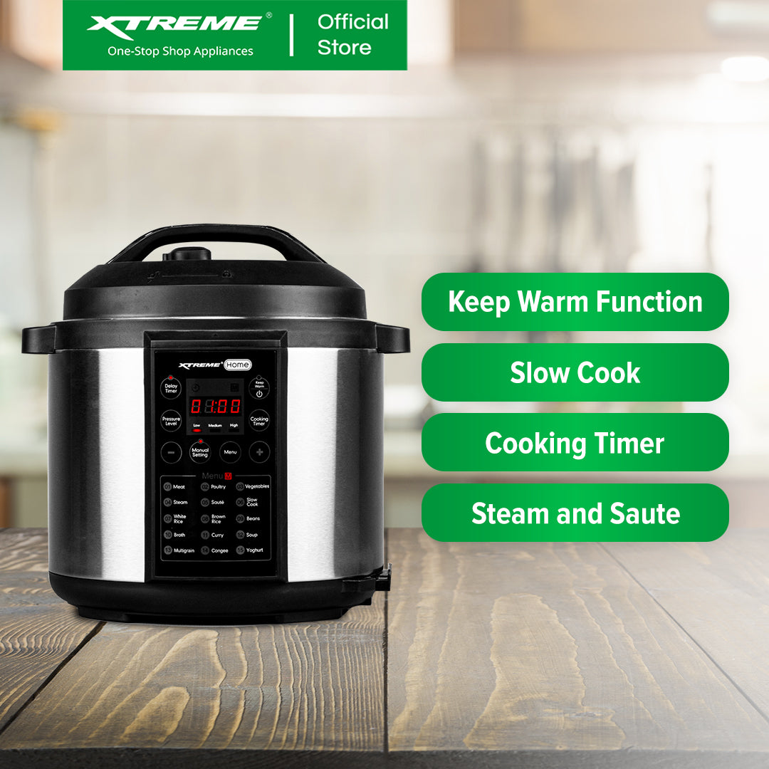 XTREME HOME 6L Pressure Cooker Multi-Function Non-stick Easy to Clean | XH-INSTAPOT6L