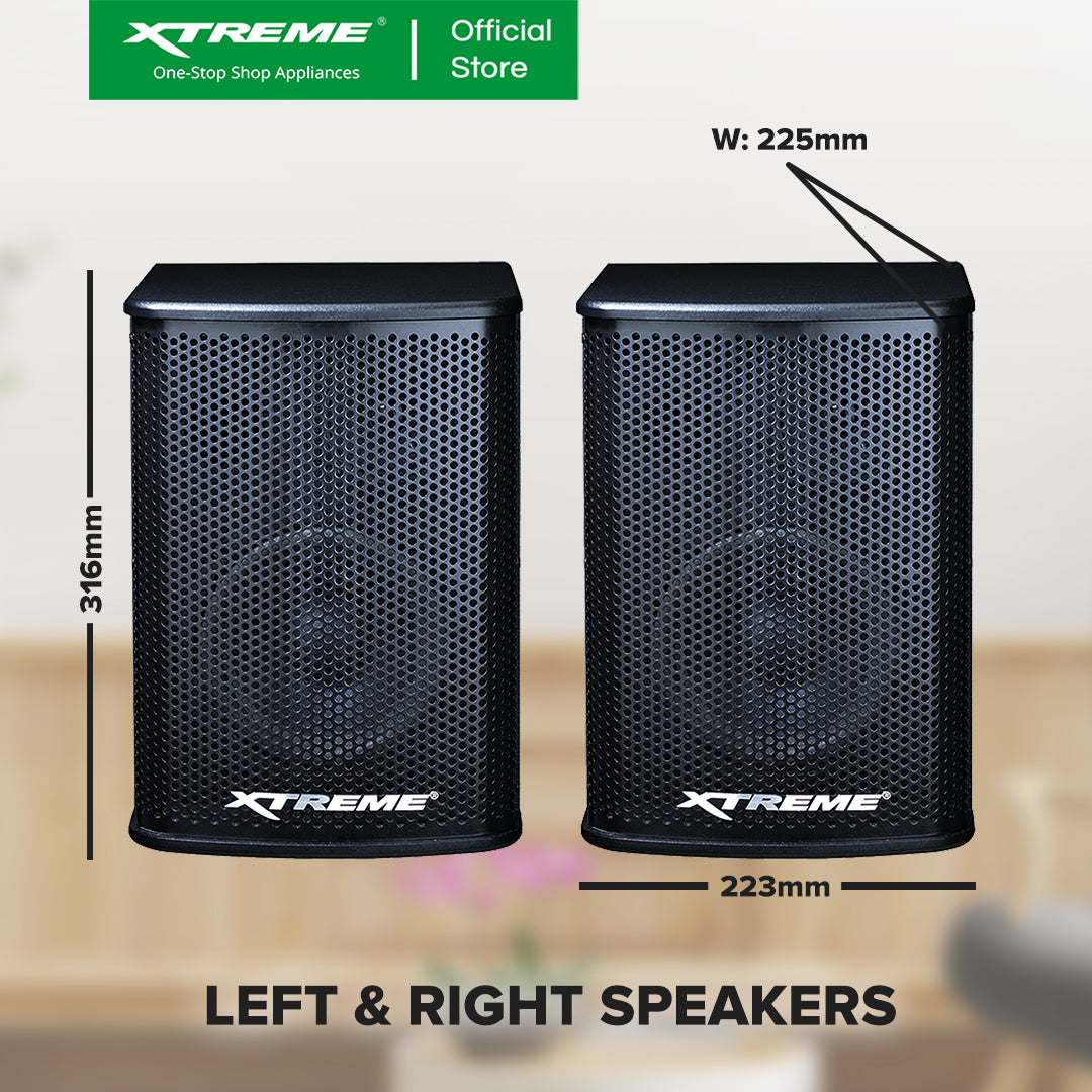 X-SERIES 300W Amplifier with 200W Speaker Set (Black) | XCS-300X