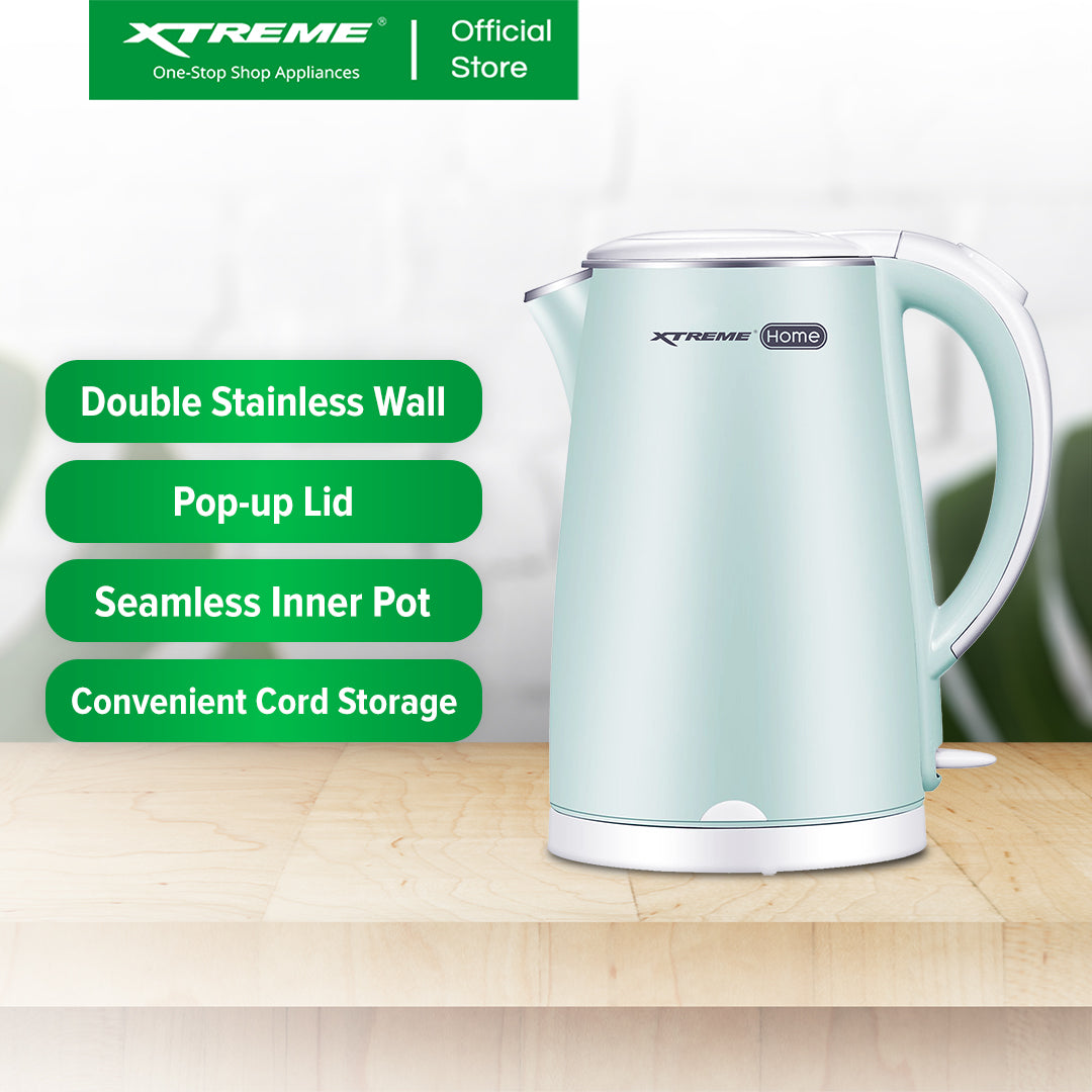 X-SERIES 1.7L Electric Kettle Seamless Inner Pot w/ Water Indicator | XH-KTDW17X
