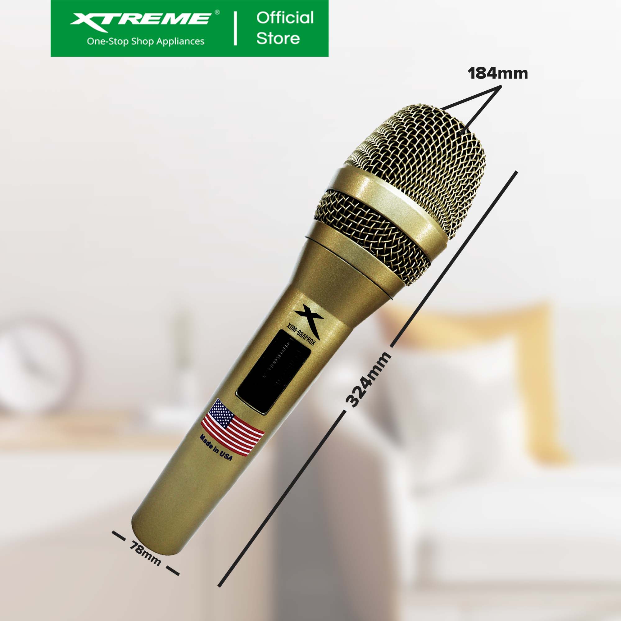 X-SERIES High End Dynamic Microphone w/ 7.5m Mic Cable | XDM-98APROX