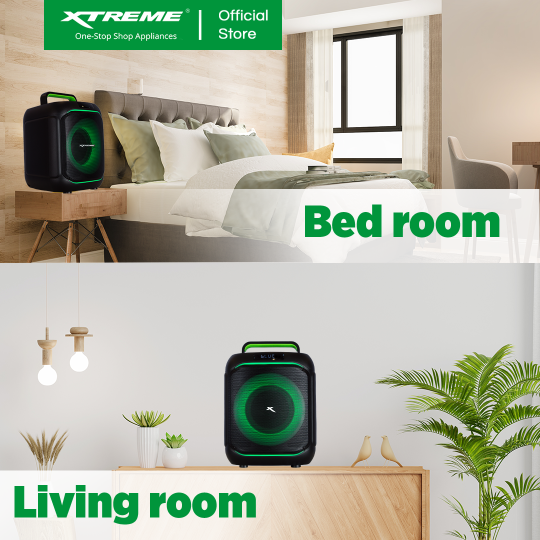 XTREME POP 350W Portable Personal Karaoke Speaker with 2 Wireless Microphone (X-POP650)