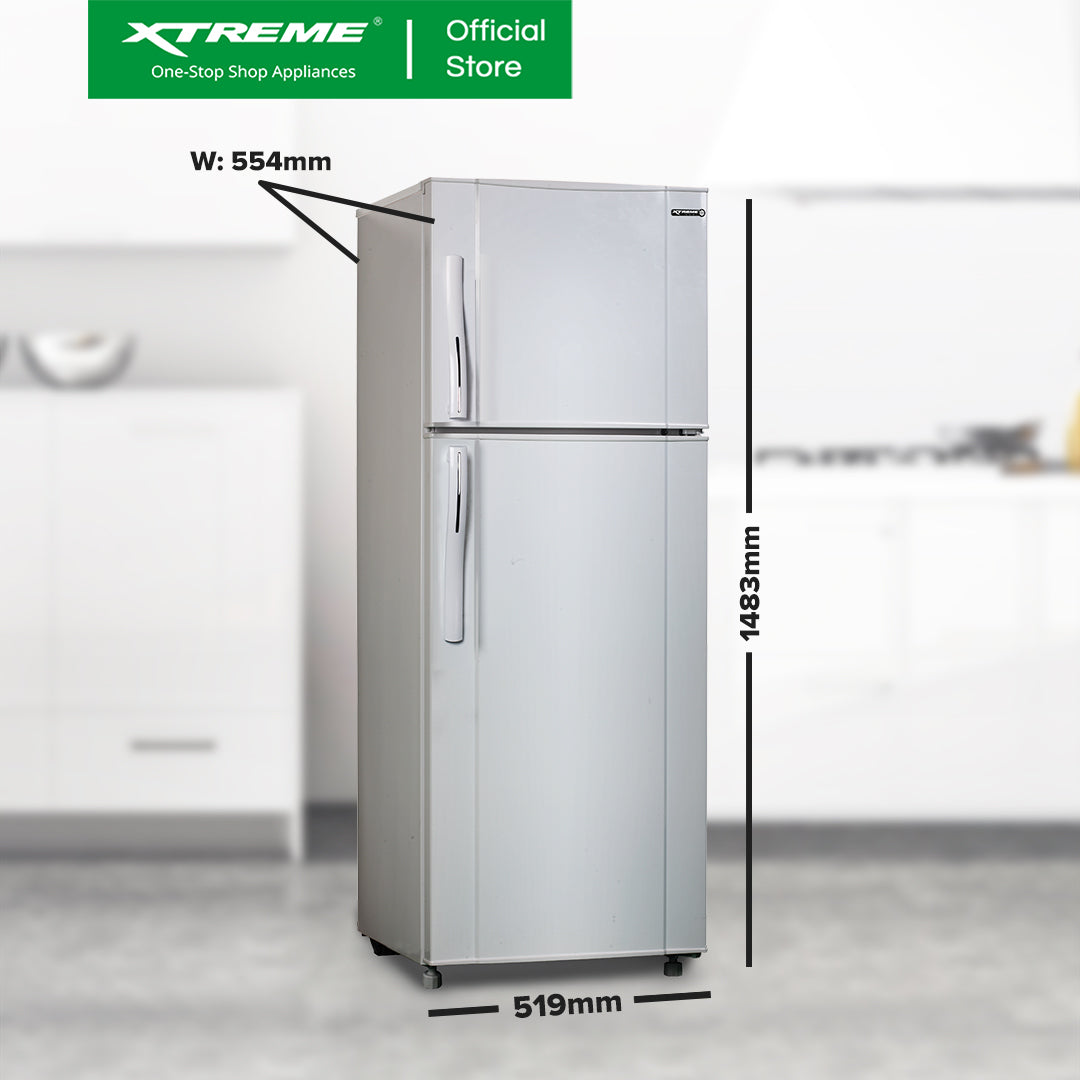 X-SERIES 7.4 CUFT. Double Door Refrigerator Non-inverter Manual Defrost | XCOOL-DD210MEX