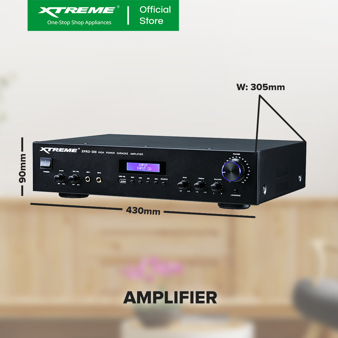 300W X-Series Amplifier With Speaker Set (XCS-300X)