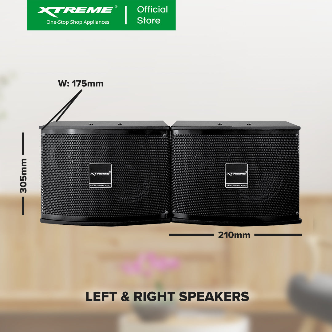 X-SERIES 250W Amplifier w Speaker Set Bluetooth FM Radio USB SD Card w Remote & Wired Mic |XCS-650X