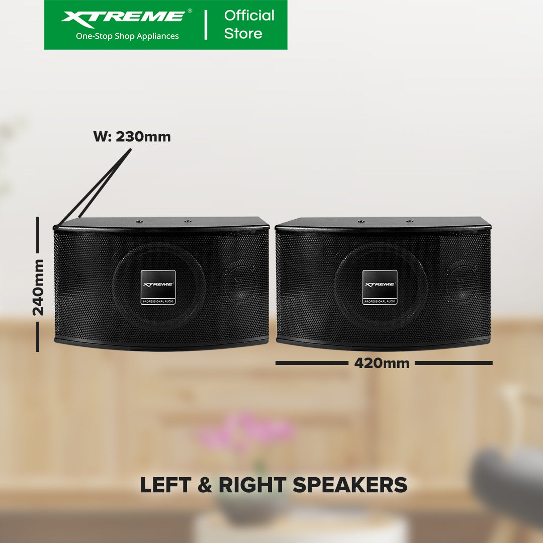 X-SERIES 450W Amplifier & Speaker Set Bluetooth FM Radio USB SD Card w Remote & Wired Mic | XCS-850X