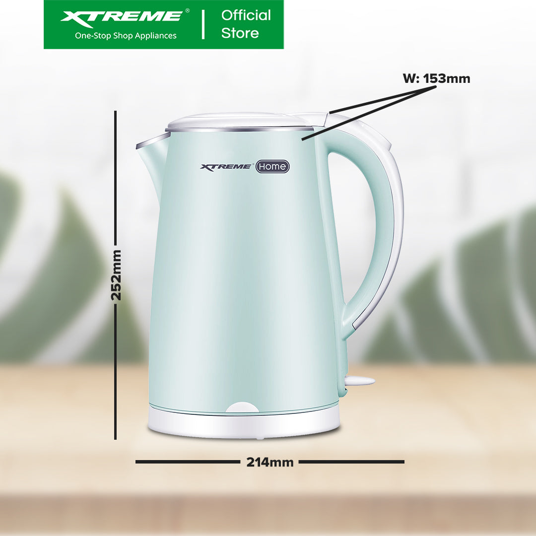 X-SERIES 1.7L Electric Kettle Seamless Inner Pot w/ Water Indicator | XH-KTDW17X
