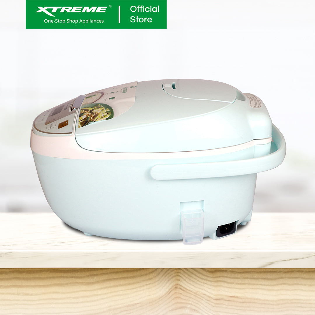 X-SERIES 1L Rice Cooker with Keep Warm function LED Digital Display (Mint Green) | XH-RCFUZZY10X