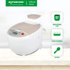 X-SERIES 1.8L Rice Cooker with Keep Warm Function LED Digital Display (Light Brown) | XH-RCFUZZY18X