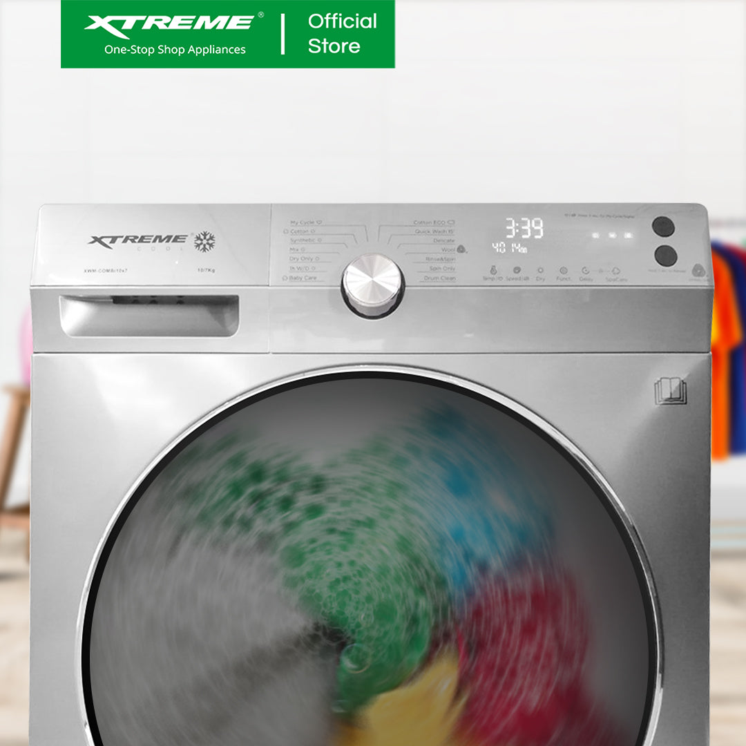 X-SERIES 10KG Frontload Combo Washer & 7KG Dryer INVERTER | XWM-COMBi10x7x