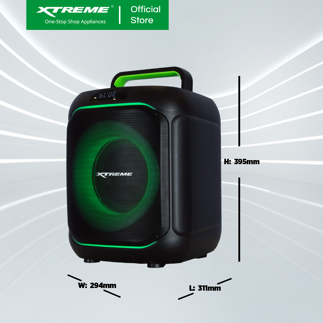 XTREME POP 350W Portable Personal Karaoke Speaker with 2 Wireless Microphone (X-POP650)
