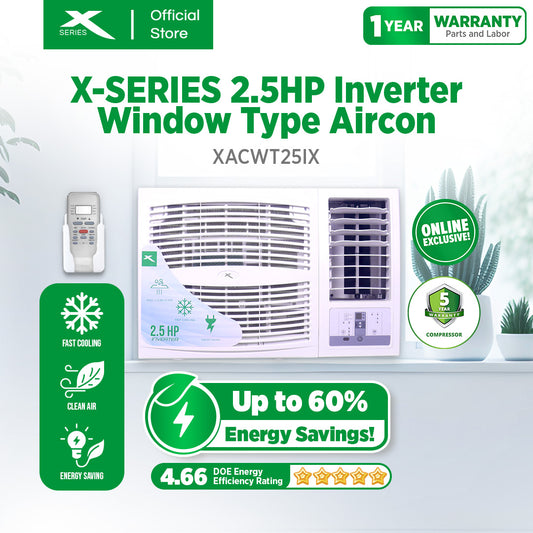 2.5HP (Inverter) XTREME COOL Window type aircon (XACWT25i)