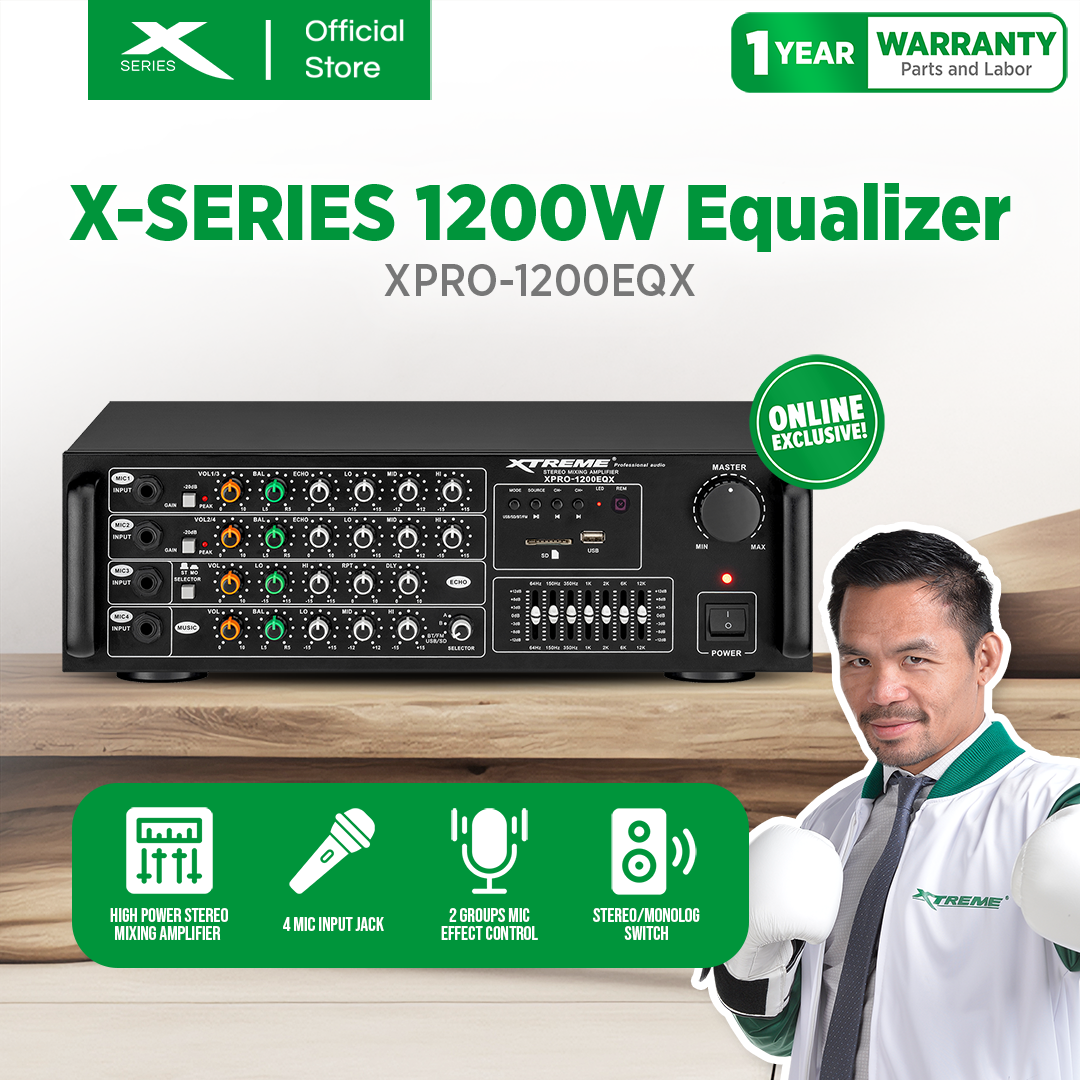 XTREME 1200Wx2 Professional Amplified Equalizer (XPRO-1200EQ)