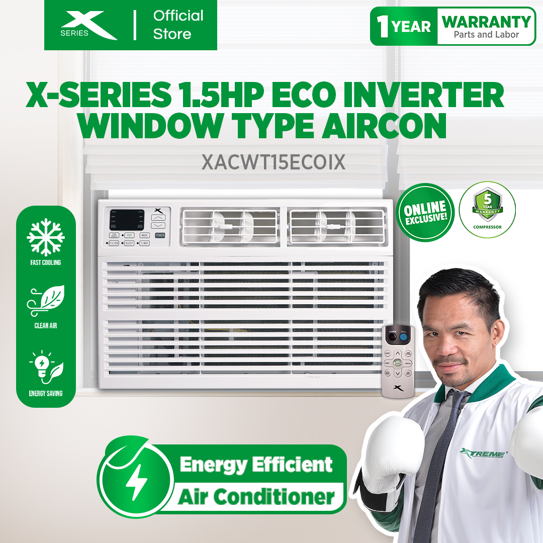 XTREME COOL 1.5HP ECO Inverter Window Type Aircon (XACWT15ECOi)