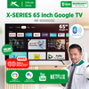 X-SERIES 65 inch Google TV Frameless WiFi Netflix YouTube Google Play w/ Voice Control | MF-6500GOX